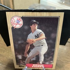 1987 Topps Baseball Card Brian Fisher New York Yankees #316