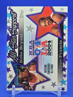 2004-05 Topps All-Star Support Kobe Bryant Steve Francis #AS-BF HOF