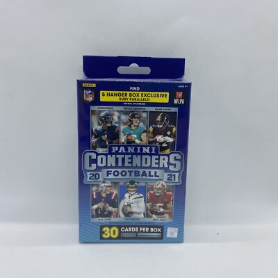2021 Panini Contenders NFL Football Hanger Box New Factory Sealed 30 Cards Total