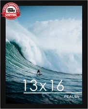 PEALSN 13x16 Picture Frame Black for Wall Mounting
