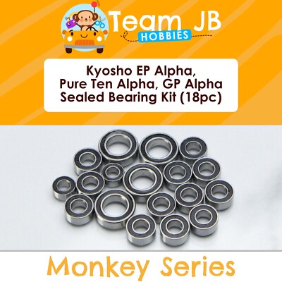 Kyosho EP Alpha, Pure Ten Alpha, GP Alpha - 18 Pcs Sealed Bearings Kit
