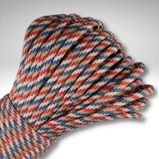 Paracord Planet 550 Paracord – 1776 – Red, White, and Blue – Made in the USA!