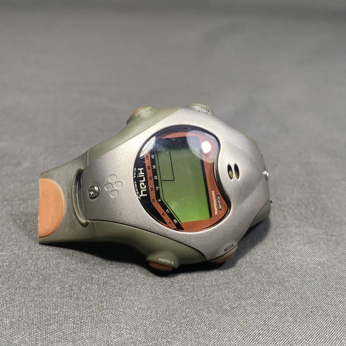 Men Timex Helix Vintage Digital Watch 747 K0 Temperature Sensor Indiglo
