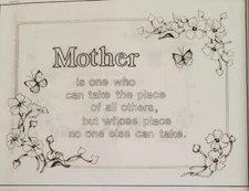 Tri-Chem Mother's Day Sampler Liquid Embroidery  2952 Dogwood