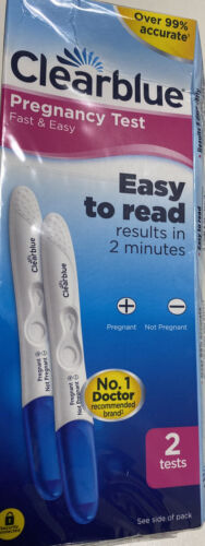 Clearblue Einfach abzulesen Schwangerschaft Test 2er Pack OVP Beschädigt
