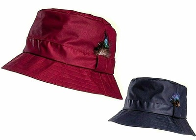 HAWKINS WOMENS WAX RAIN HAT RAINY DAY 