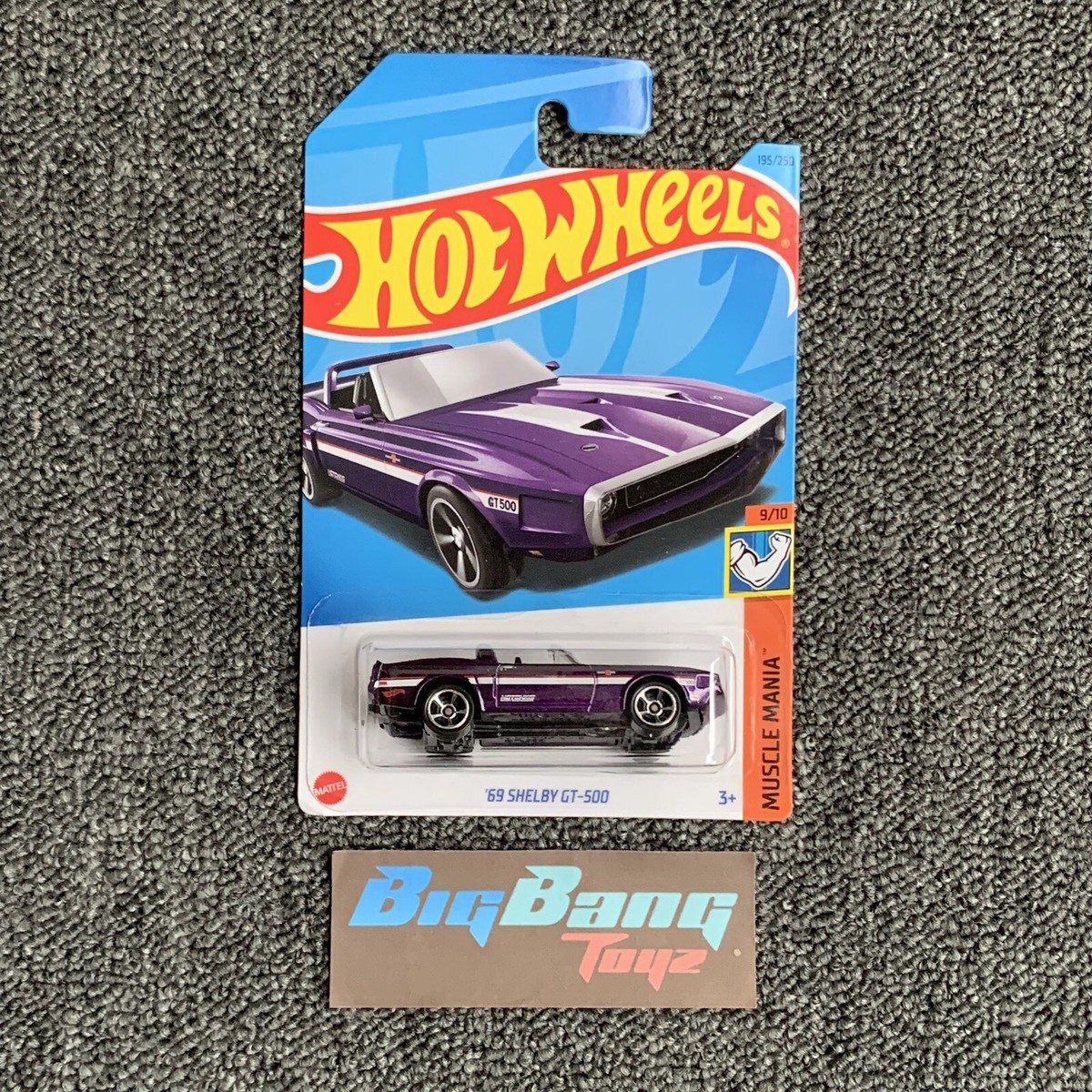 Hot Wheels 69 Shelby GT-500 Purple #195 Mainlines 2023 Case L (In