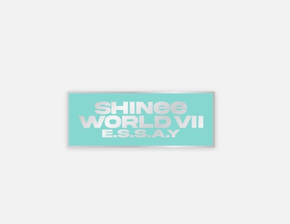 SHINEE 2025 SHINee WORLD Ⅶ E.S.S.A.Y OFFICIAL GOODS MD BADGE LOGO