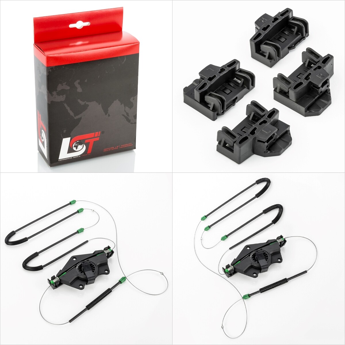 Window Regulator Repair Kit Front Left & Right - For VW Passat 3B