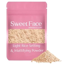 RICE SETTING BULK POWDER Refill Pouch Loose Mineral Makeup Use alone or