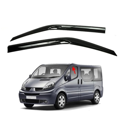 Wind Rain Deflectors LH & RH (2 pcs) For VAUXHALL OPEL VIVARO 20012014