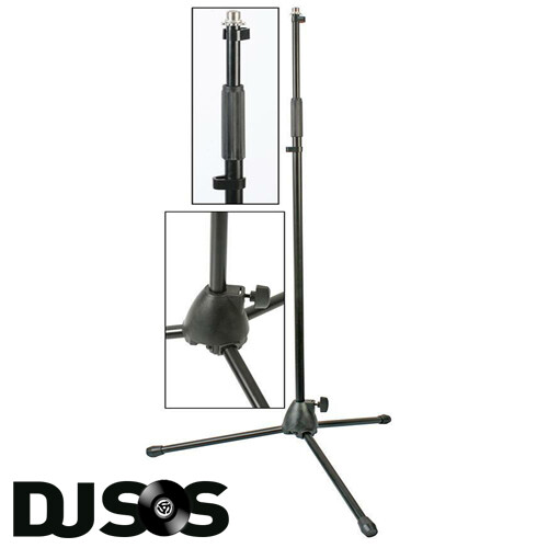 PULSE PLS00341 Straight Microphone Stand PA Mic Tripod Stage Band Vocalist DJ