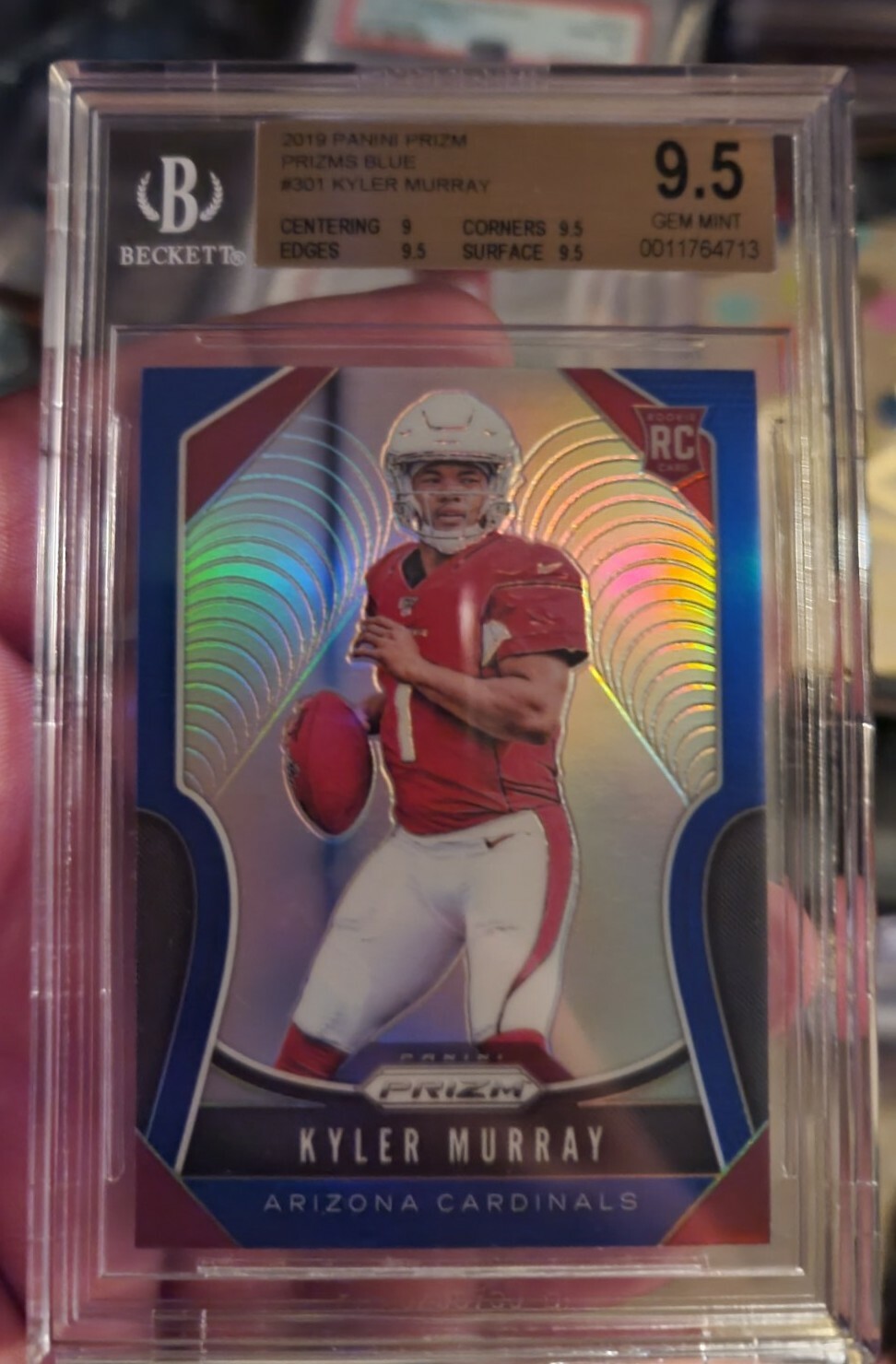 2019 PRIZM KYLER MURRAY RC BGS 9.5 BLUE PRIZM RETAIL SSP ROOKIE CARDINALS