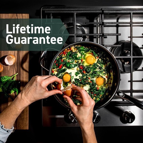 HexClad Hybrid Nonstick 3.3 Qt Deep Sauté Pan and Lid, Dishwasher ,new product - Picture 6 of 6