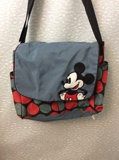 Disney Mickey Mouse Messenger Baby Diaper Bag Girls Boys 10x12 Dots B001