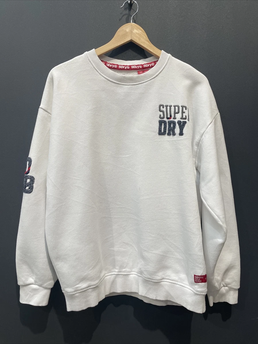 Superdry white deals sweatshirt