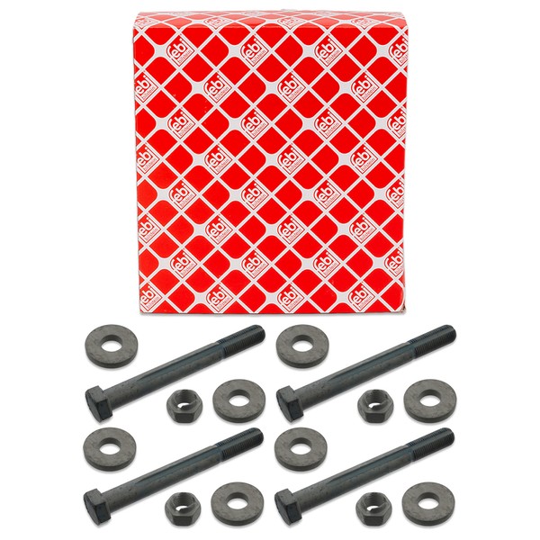 4X febi Sturzkorrekturschraube FüR Mercedes W203 W211 C219 W220 Vorne 0003300018-image