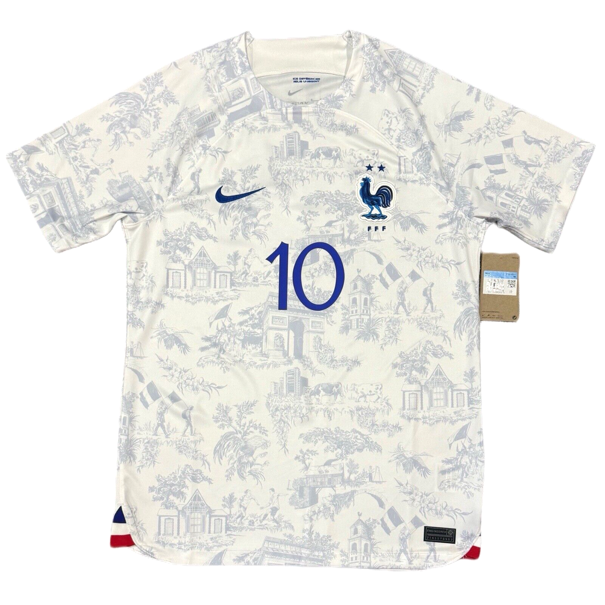 2022/23 France Away Jersey #10 Mbappe Medium Nike World Cup Soccer