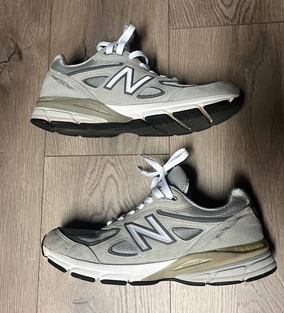 【New Balance】兼用★990v4 Made in USA Grey Silverスニーカー Size 10.5 - New Balance 990v4 Made in USA Grey Silver W | eBay