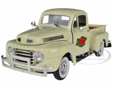 1949 FORD F-1 DELIVERY TRUCK CREAM & TOMATO CRATES 1/32 SIGNATURE MODELS 32388