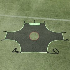 1 szt. Przenośna siatka na cel piłkarski 295 * 185cm 1 drzwi nylonowa siatka do treningu piłki nożnej