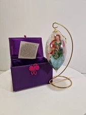 Pier 1 Imports Li Bien Angel Drop Glass Ornament Handpainter, C10