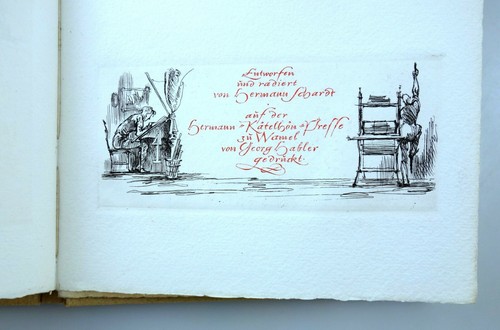 Schleiermacher KATECHISMUS Orig.- Radierungen HERMANN SCHARDT 1945 signiert - Bild 10 von 12