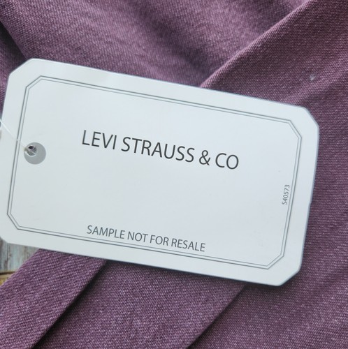 NUEVO CON ETIQUETAS Levi's Not For Reventa Clásica Western Estándar Camisa a Presión Púrpura Denim Hombres M - Imagen 6 de 9