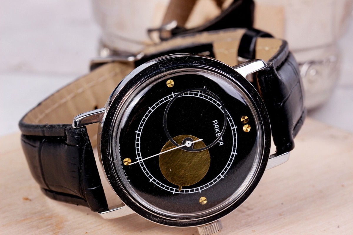 Montre Homme Mécanique Raketa Copernicus Vintage URSS - Années 1980 - Rénovée Comme Neuve