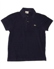 Polo uomo LACOSTE taglia 3 piccola blu navy cotone BO29