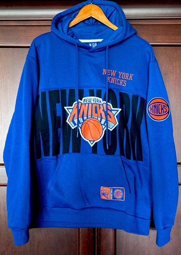 New York Knicks NBA Ultra Game Herren Large blau Pullover Hoodie neu mit Etikett - Bild 2 von 15