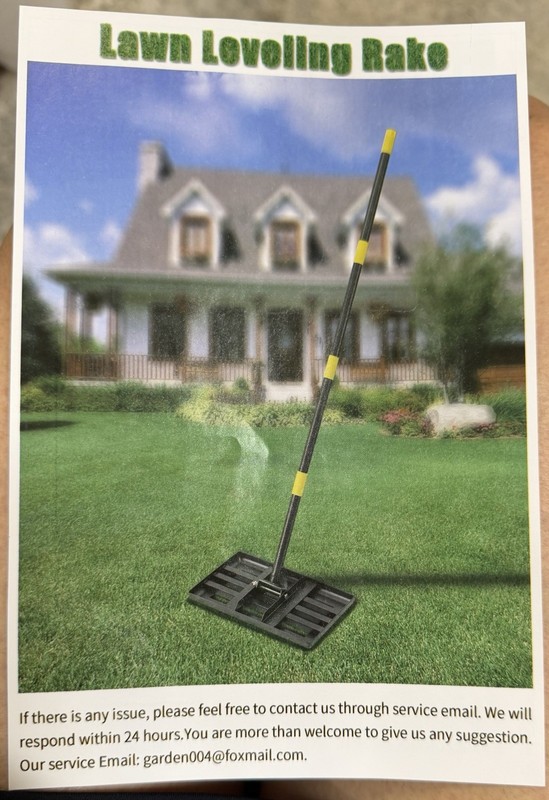 Lawn Leveling Rake