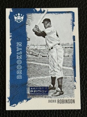 2021 Panini Diamond Kings #18 Jackie Robinson Artist's Proof Blue