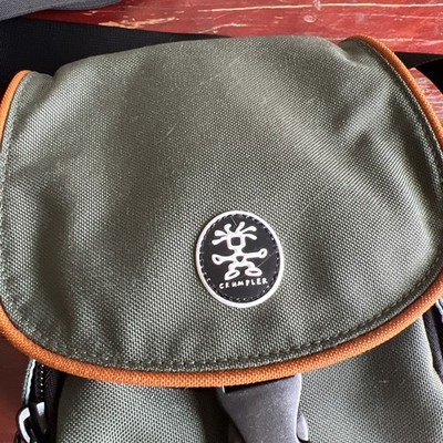 Crumpler Camera Bag Green Orange Trim Excellent Condition Hiking Nature Birding