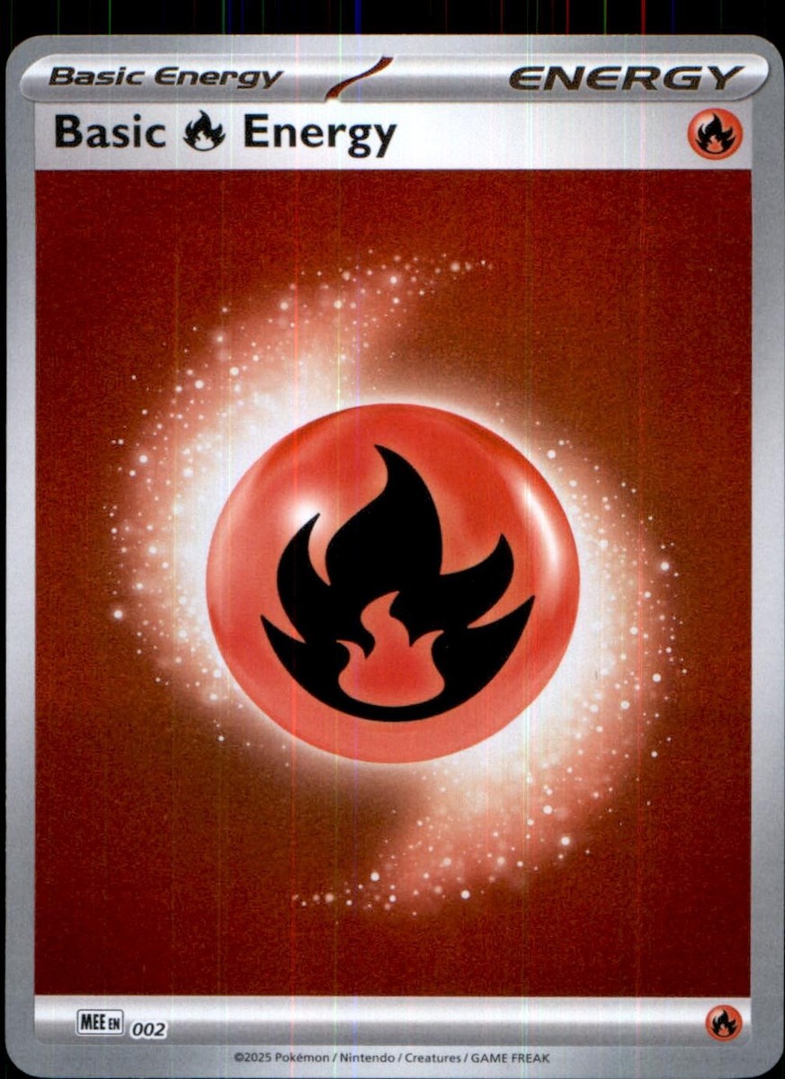 Basic Fire Energy - 002 2 Common Mega Evolution Energies Pokemon