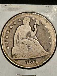 1871 SEATED LIBERTY DOLLAR