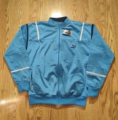 Puma Track Suit Jacket Men's Large Blue New NWT Sports Wear Zip Up Vintage 90s