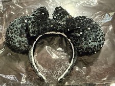 Black Sequin Minnie Mouse Ears