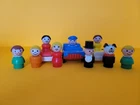 Lot Of Vintage Fisher Price Little People Dog Police Cars Vehicles