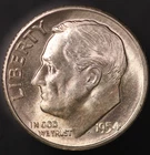 1954 S ROOSEVELT  DIME | FRESH FROM AN OLD COLLECTION | LOT BB-639
