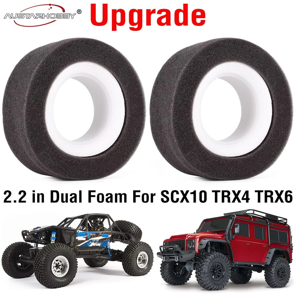 RC Reifen Foam Tyre für Axial SCX10 90046 Traxxas TRX4 TRX6 1/10 RC Crawler Car - Bild 4 von 4