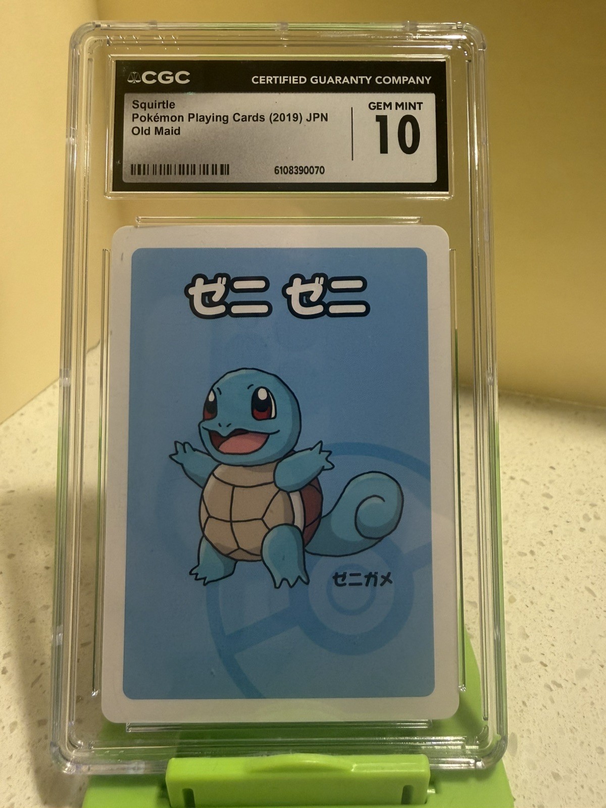 2019 POKEMON PLAYING CARDS JPN OLD MAID SQUIRTLE CGC 10 GEM MINT