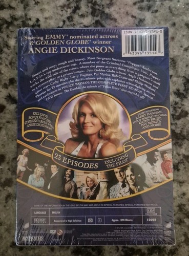Police Woman - The Complete First Season 5 Disc DVD Set 2006 New Sealed Rare - Picture 3 of 4