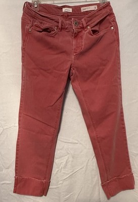 Cropped J. Jill Jeans Redwood Color Retro Preppy  Vintage Wms Sz 2p Auth Fit