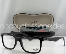 Ray-Ban RB7047 5196 Matte Black Square Eyeglasses Frames 54mm Authentic NEW