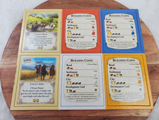 Catan (CN3071) Replacement Pieces 4 Building Cost Cards & 2 Special UNPUNCHED