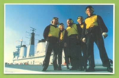 INGENIEURE DES U-BOOT-ABWEHRKREUZERS INVINCIBLE. FALKLAND TASK FORCE POSTKARTE