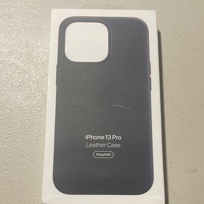 Apple Leather Midnight MagSafe Back Case for iPhone 13 Pro Qi Wireless Charging