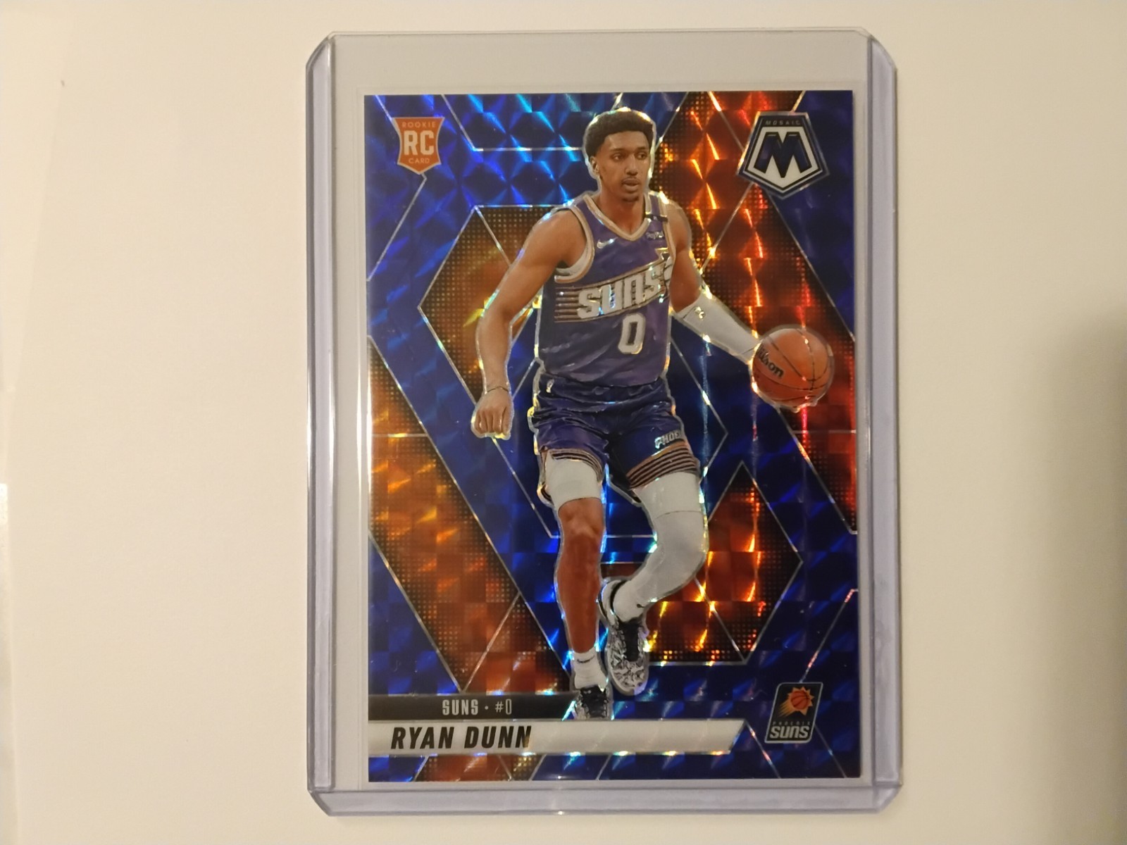2024-25 Panini Mosaic Ryan Dunn #233 (RC) Blue Mosaic Prizm /199 Phoenix Suns