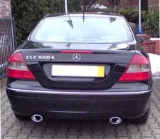 Sportauspuff Endschalldämpfer für Mercedes CLK W209 2002-2010 Endrohr95x65mm ABE Sportauspuff Endschalldämpfer für Mercedes CLK W209 2002-2010 Endrohr95x65mm ABE